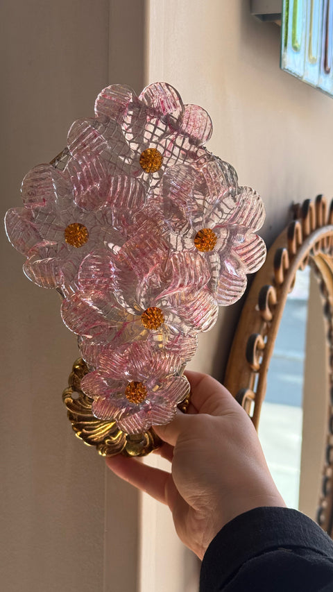 Pair of vintage Murano wall lamps