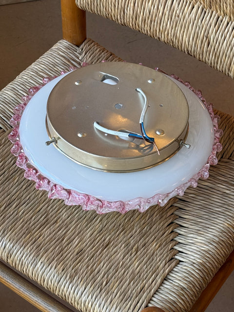 Vintage Murano - pink ribbon