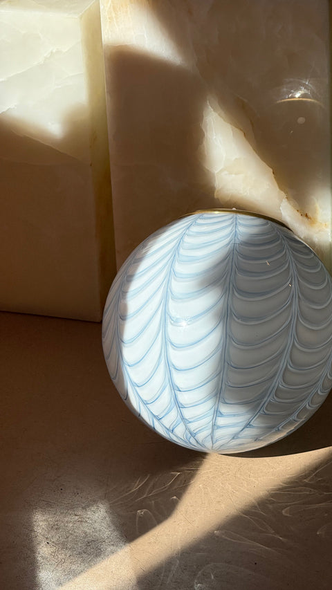 Murano ceiling lamp - light blue/white