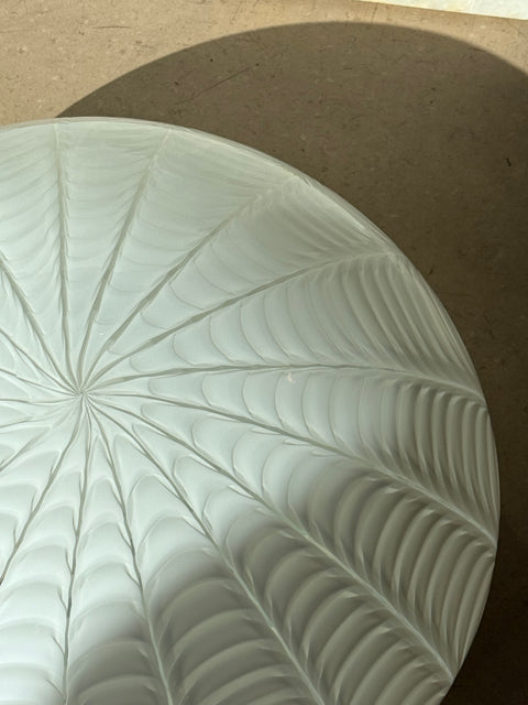 Vintage Murano wall / ceiling lamp - white phoenix
