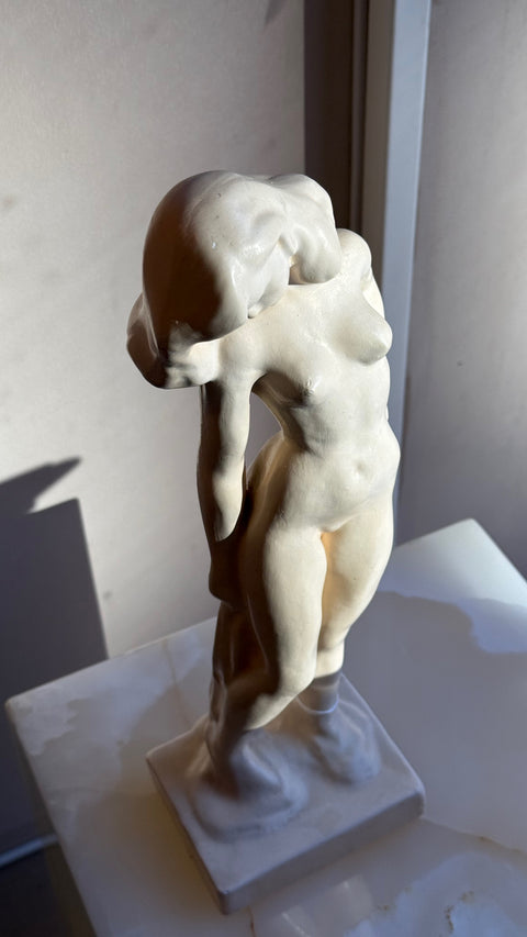 Vintage Swedish Plaster Figure