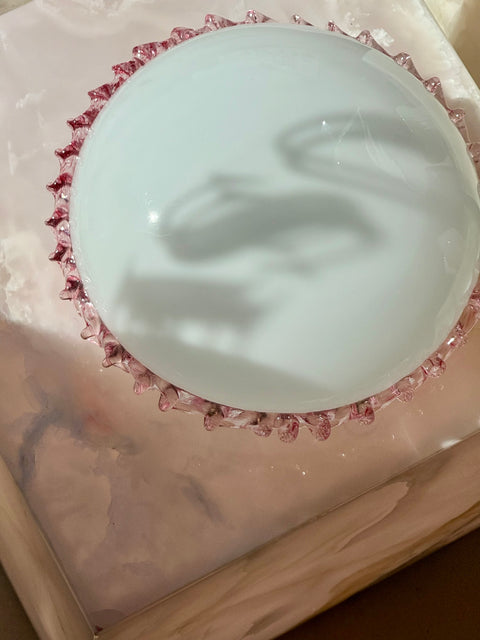 Vintage Murano - pink ribbon