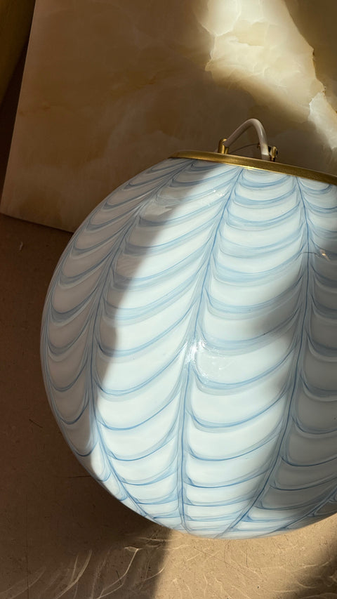 Murano ceiling lamp - light blue/white