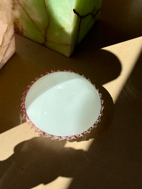 Vintage Murano - pink ribbon