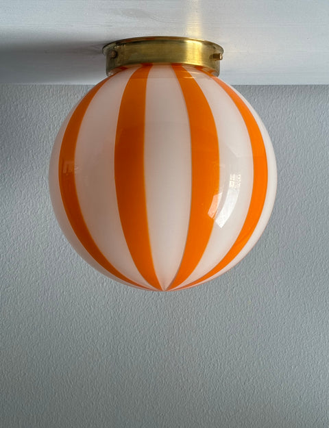 Murano wall / ceiling lamp - orange stripe