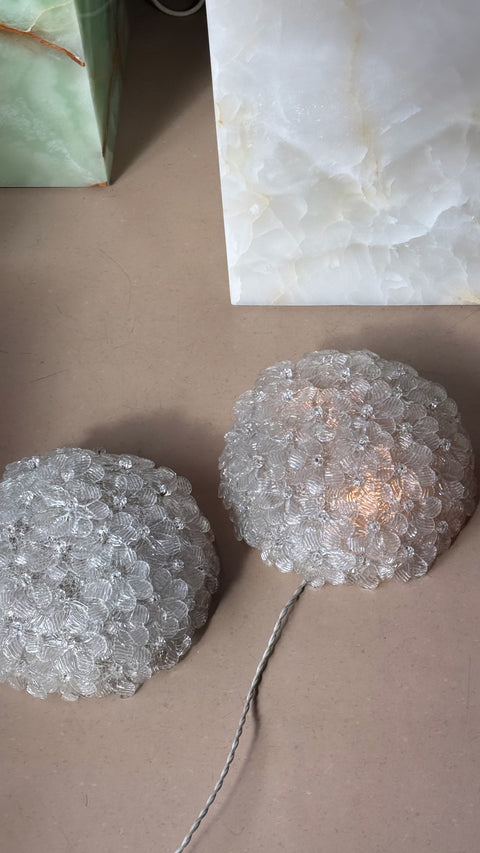 Vintage Murano flower lamp