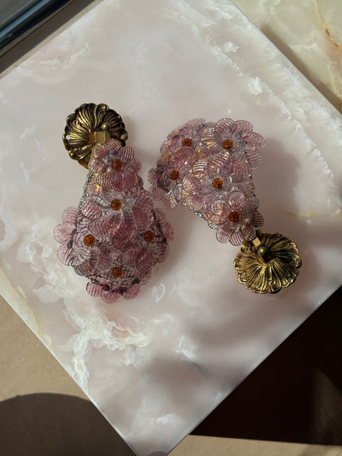 Pair of vintage Murano wall lamps