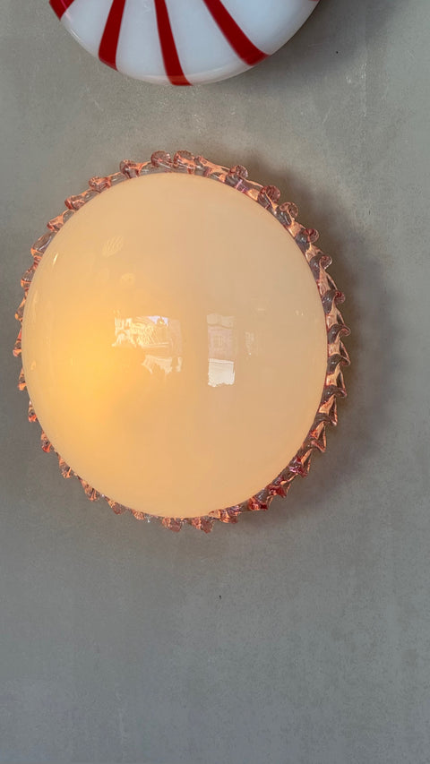 Vintage Murano - pink ribbon