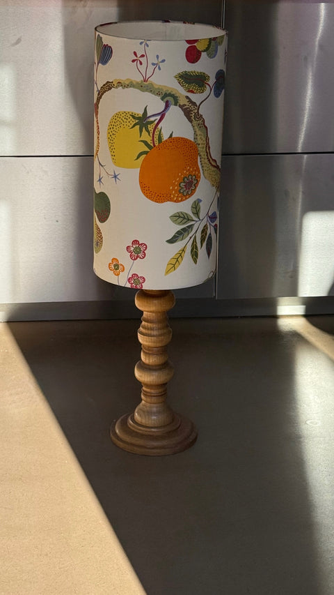 Wooden table / floor lamp