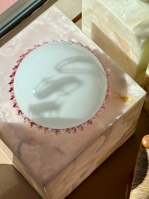 Vintage Murano - pink ribbon