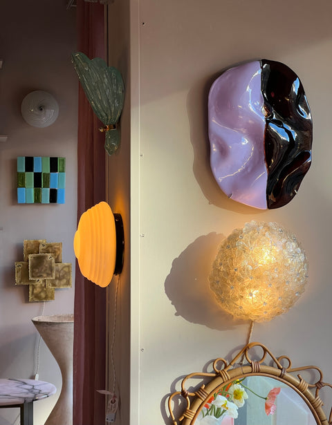 Murano wall ceiling lamp - vintage