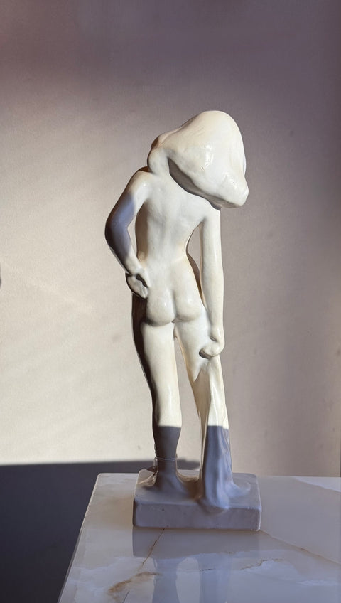 Vintage Swedish Plaster Figure