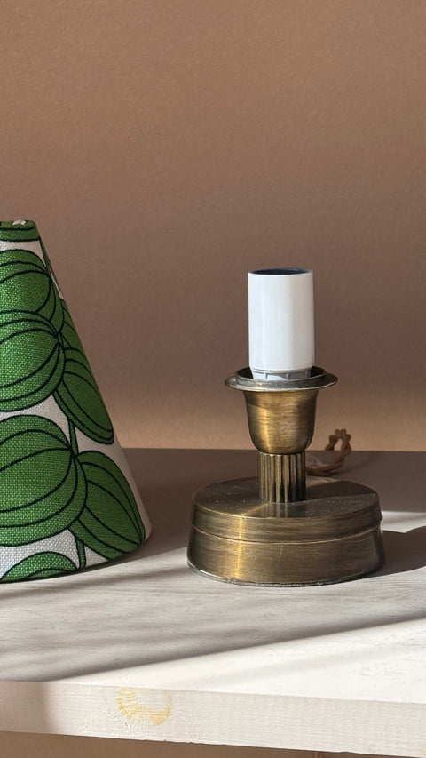 Scandinavian brass table lamp