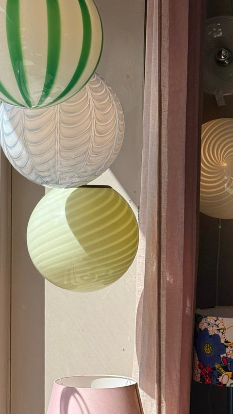 Murano ceiling lamp - pistachio D30 cm