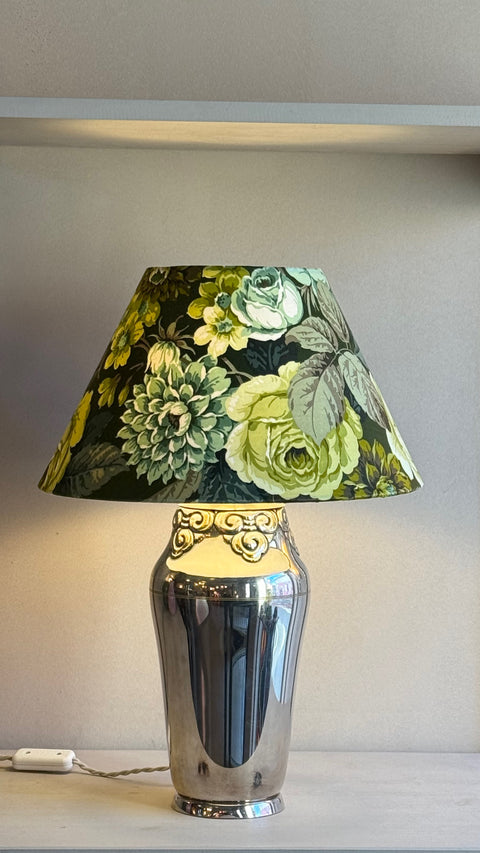 Silver plated table lamp