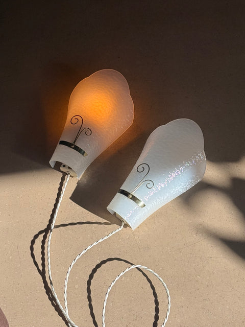 Pair of Sculptural Wall Sconces