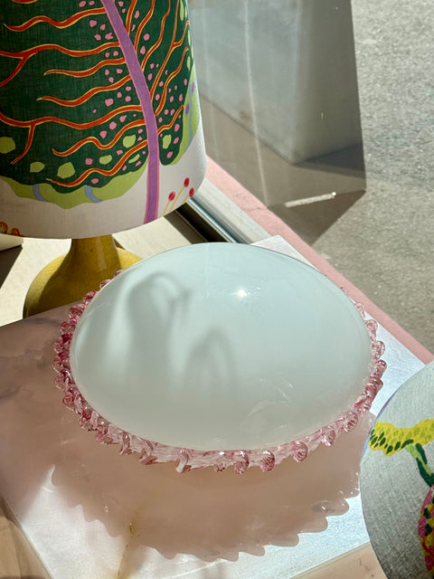 Vintage Murano - pink ribbon