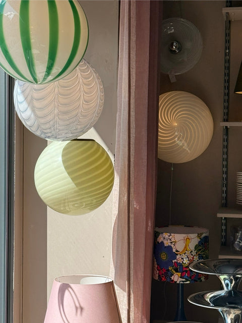 Murano ceiling lamp - pistachio D30 cm