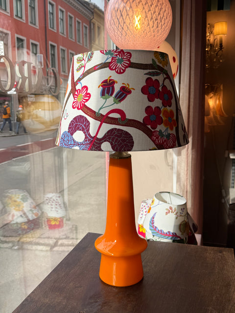 Orange table lamp