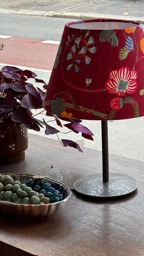 Hammered vintage lamp