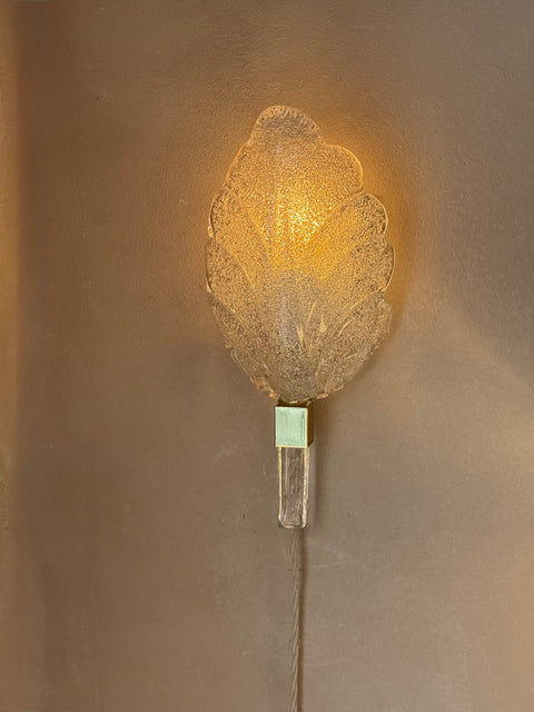 Vintage wall lamp - leaf