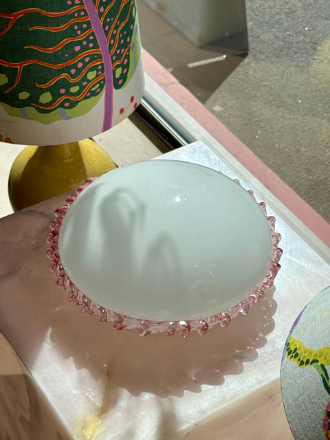 Vintage Murano - pink ribbon