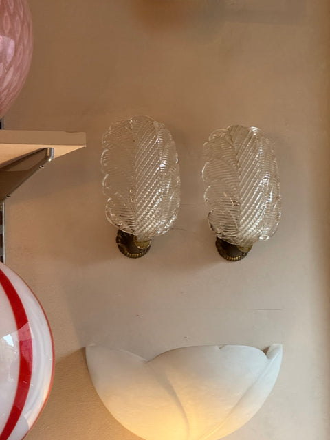 Pair of vintage Murano wall lamp