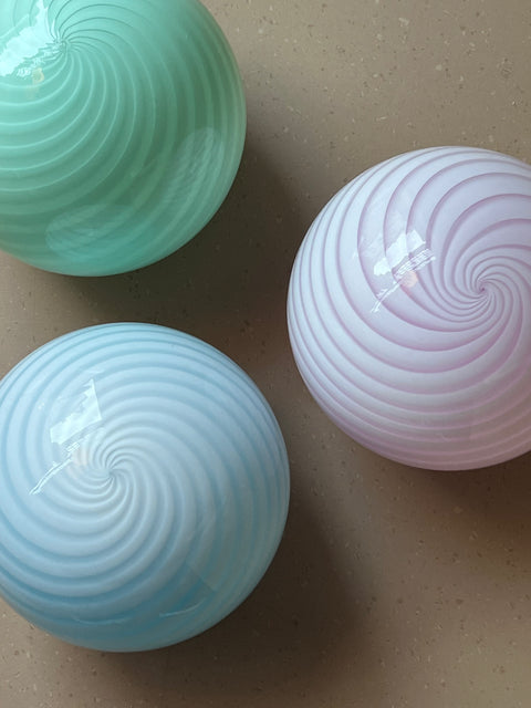 Murano ceiling lamp - mint green D20