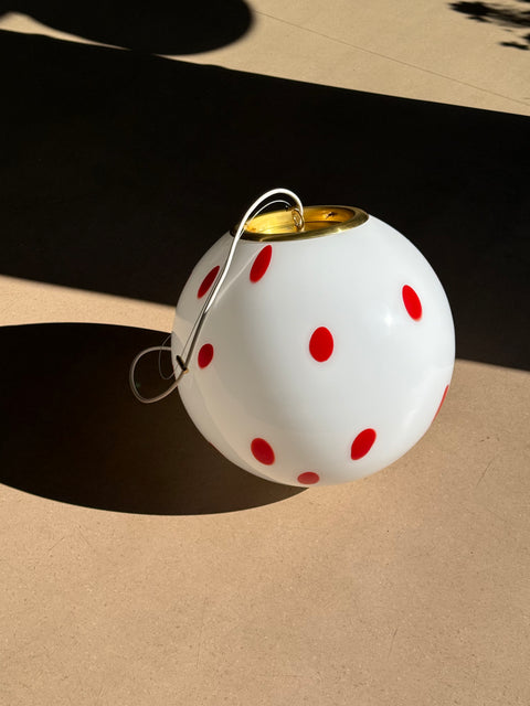Red dots Murano ceiling lamp - D 40