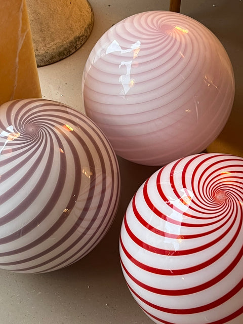 Murano ceiling lamp - Violette swirl D 40 cm