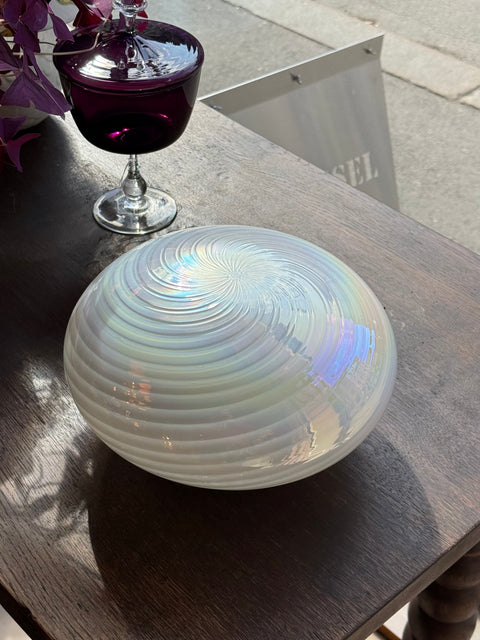 Vintage Murano wall / ceiling lamp pearl