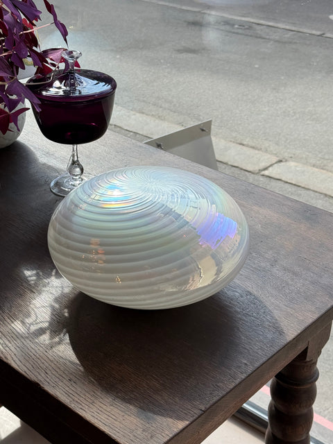 Vintage Murano wall / ceiling lamp pearl