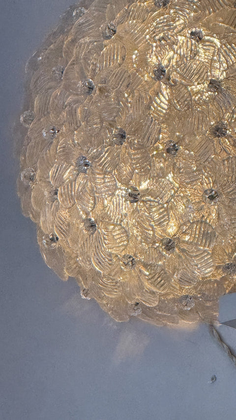 Vintage Murano flower lamp