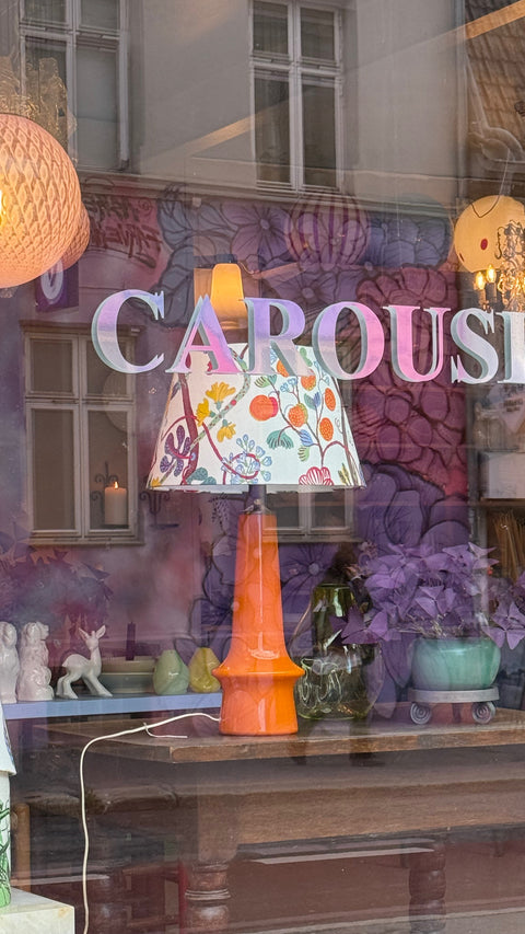 Orange table lamp