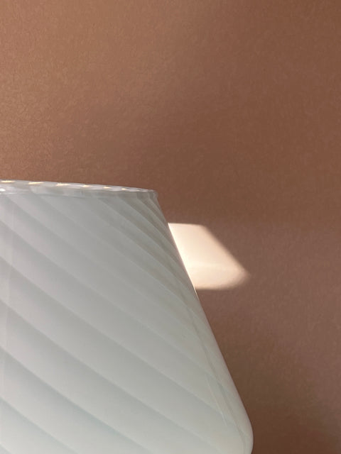 Vintage Murano mushroom lamp - light blue