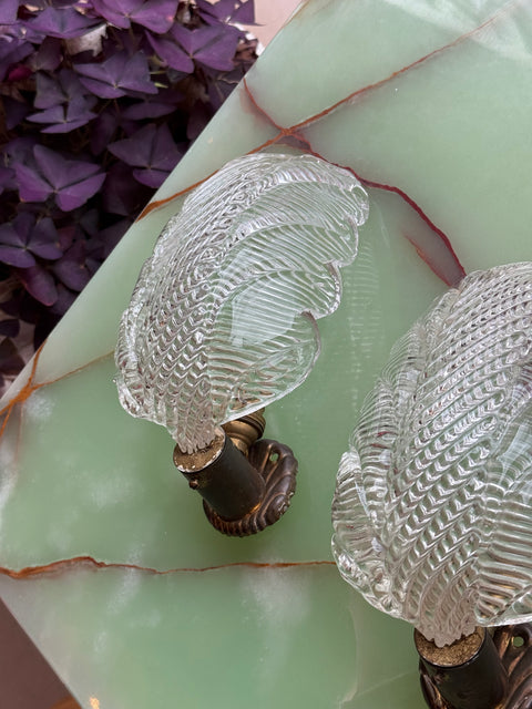 Pair of vintage Murano wall lamp