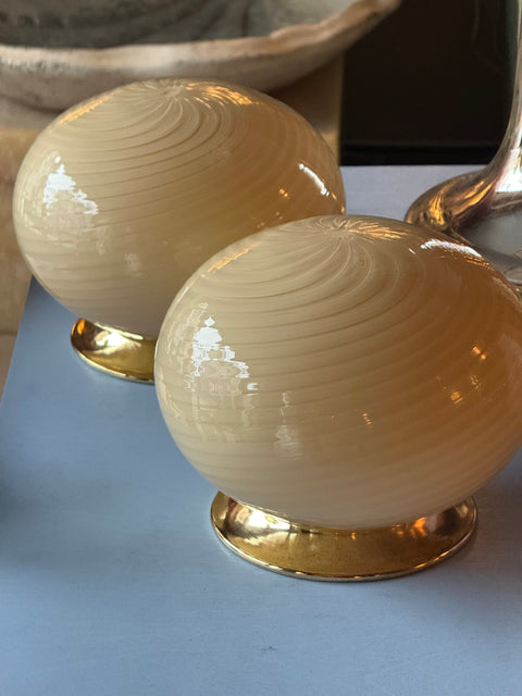 Vintage Murano table lamp - oval