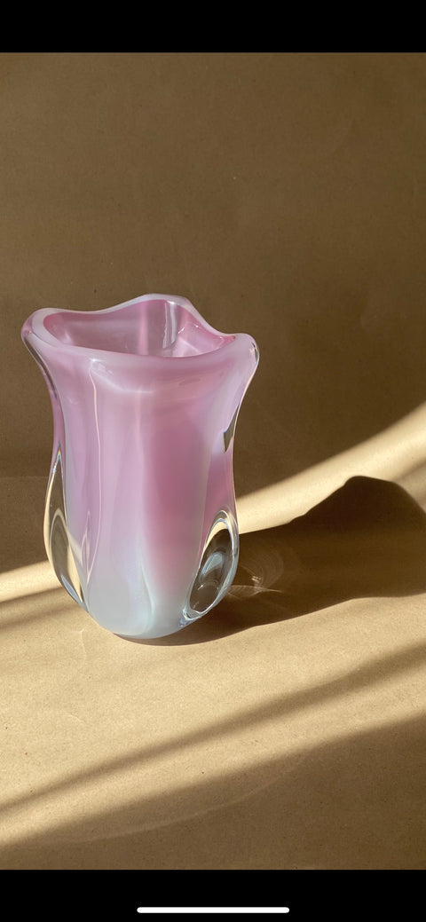 Vintage vase - pink alabastro