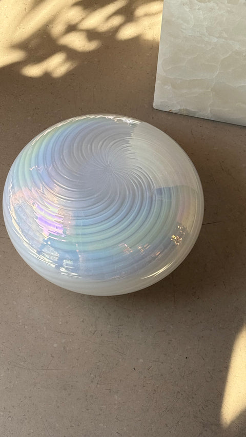 Vintage Murano wall / ceiling lamp pearl