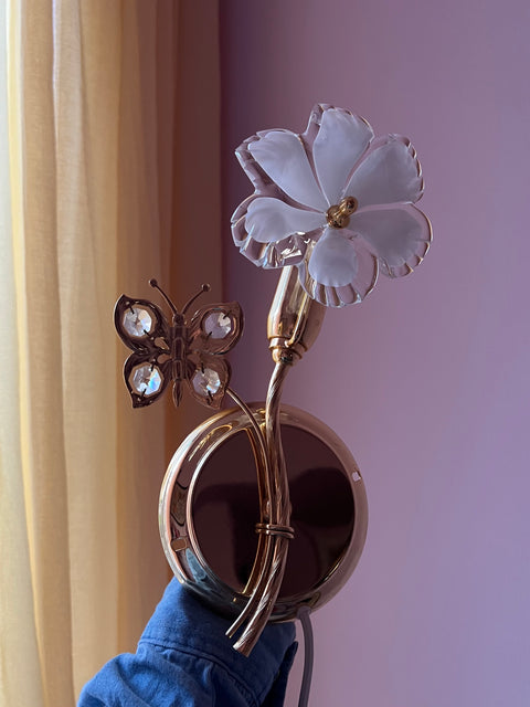 Vintage vegglampe - Butterfly