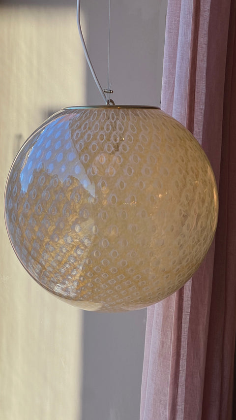 Murano ceiling lamp - amber dots D 40cm