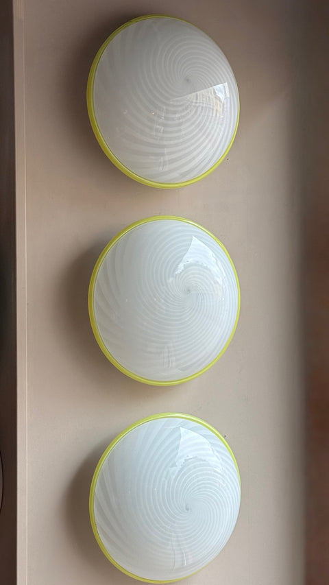 Vintage Murano wall / ceiling lamp