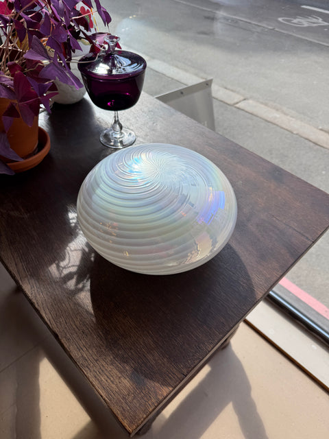 Vintage Murano wall / ceiling lamp pearl