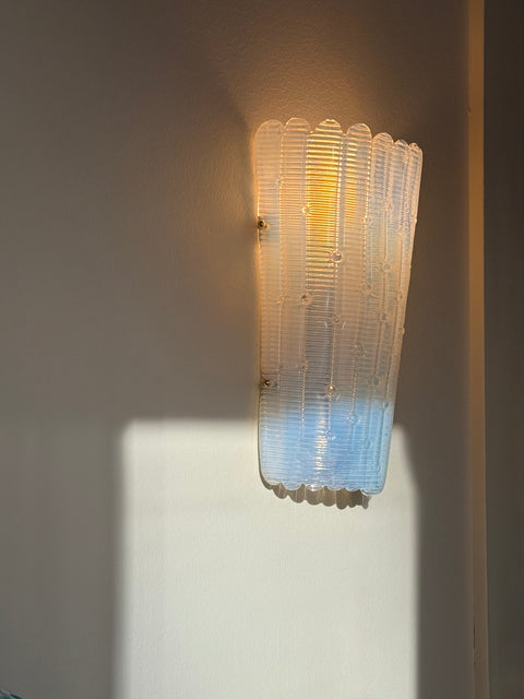 A pair of vintage Murano wall scones