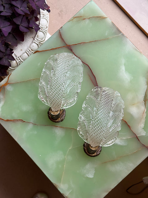 Pair of vintage Murano wall lamp