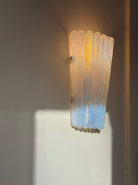 A pair of vintage Murano wall scones