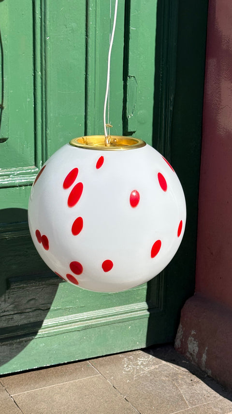 Red dots Murano ceiling lamp - D 40