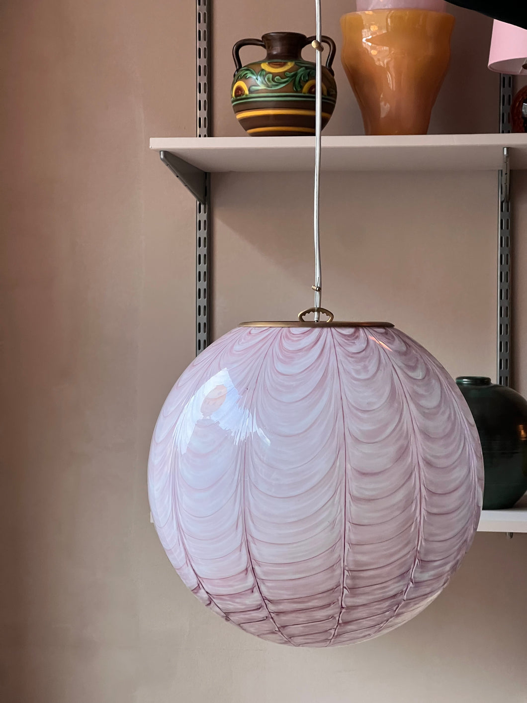 Murano ceiling lamp - pink Phoenix D 40