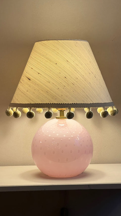 Murano table lamp with lampshade