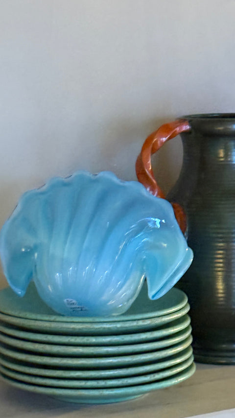 Vintage Murano shell bowl